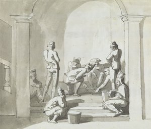 Dobbelspel, Trepani door Henry Tresham